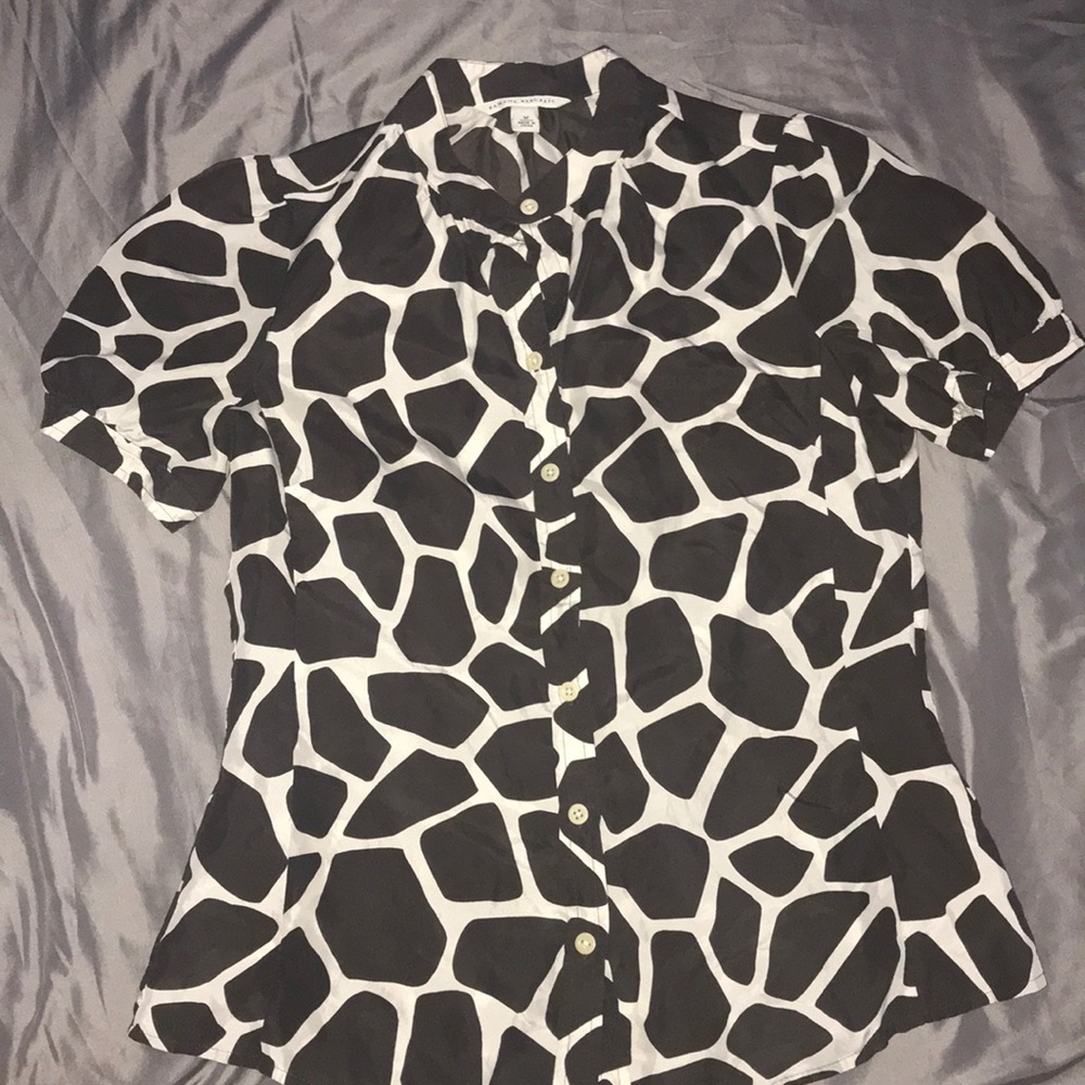 Banana republic short sleeve textile top